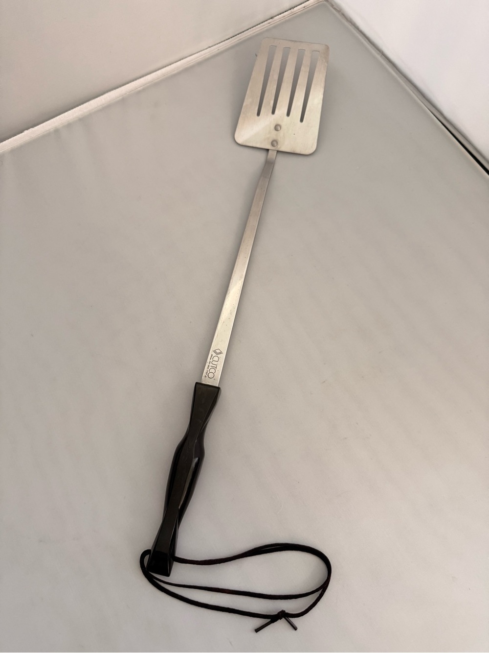 Cutco Slotted 1707 19.5" BBQ Turner Spatula Classic Brown Handle USA